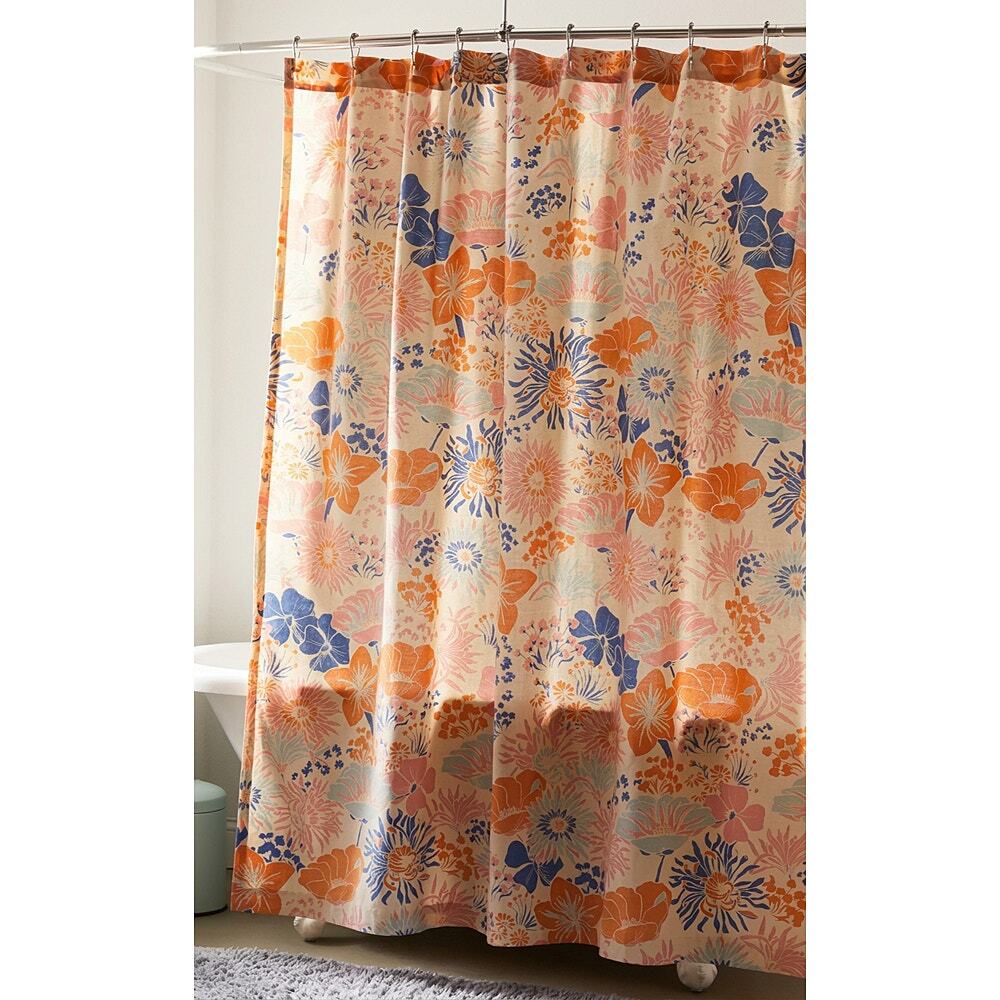 Urban Outfitters Gail Retro Floral Shower Curtain